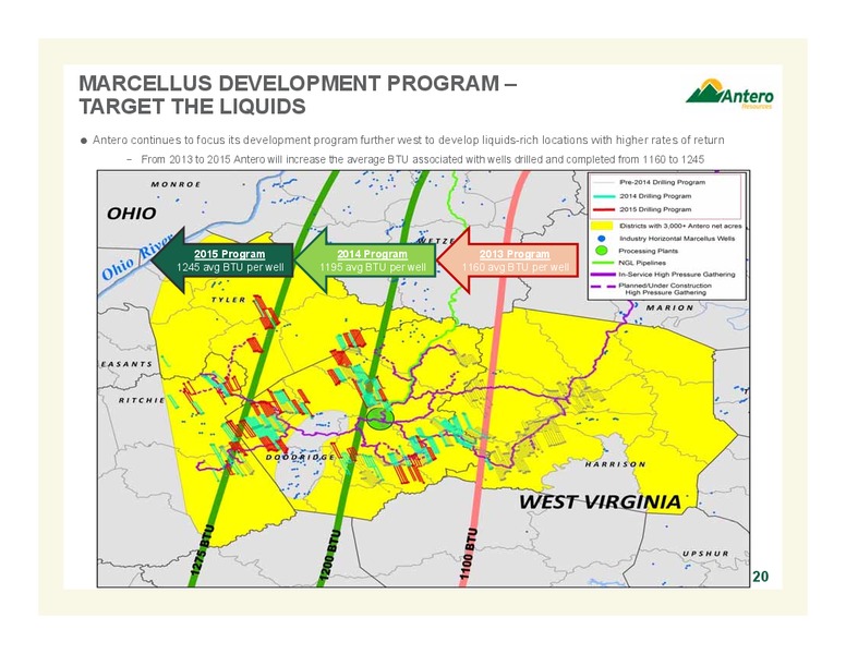 NOVEMBER 2014 COMPANY OVERVIEW – Antero Resources – slide 20