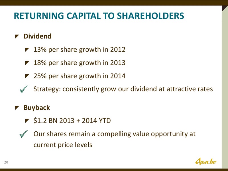 INVESTOR DAY – Apache Corp – slide 17
