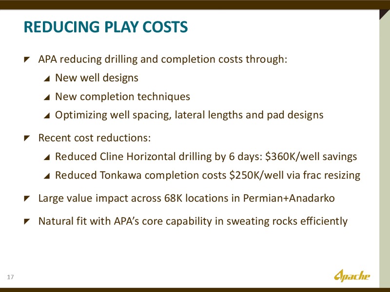 HOWARD WEIL 41ST ANNUAL ENERGY CONFERENCE – Apache Corp – slide 16