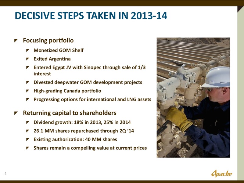 BARCLAYS CEO ENERGY  POWER CONFERENCE – Apache Corp – slide 3