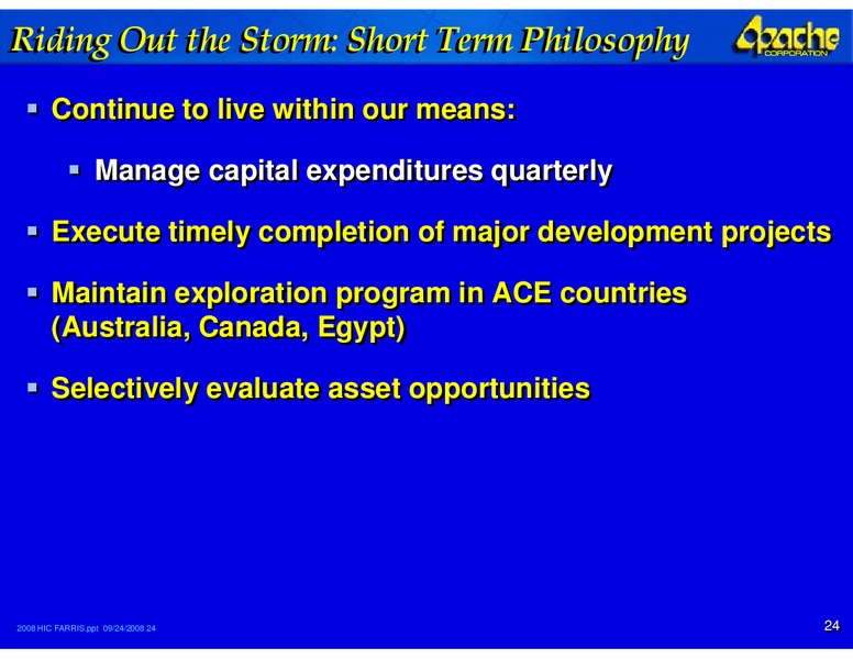ANALYST DAY – Apache Corp – slide 24