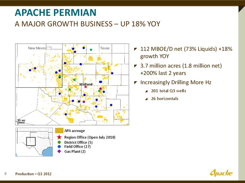 APACHE PERMIAN – Apache Corp – slide 7