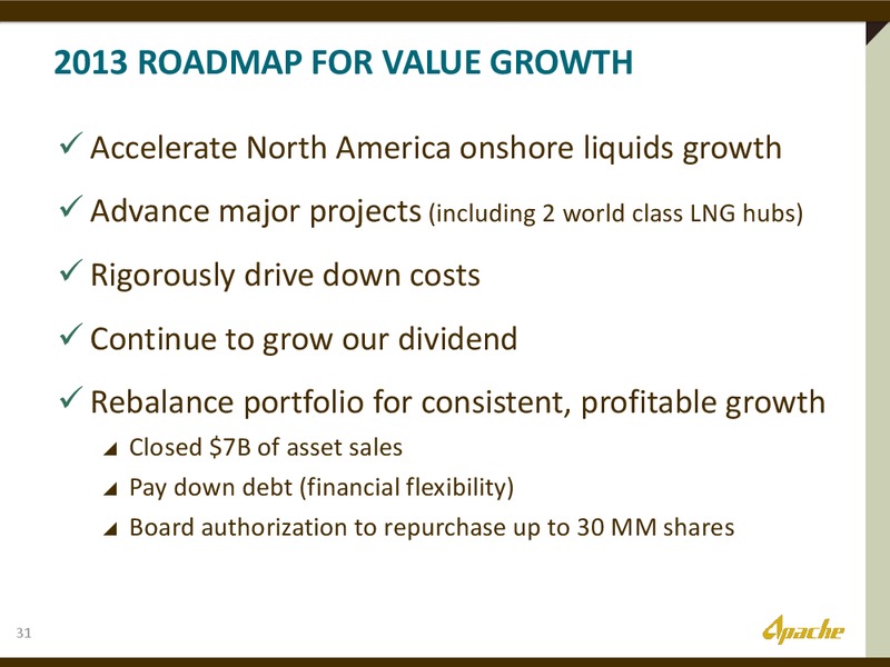 BAML ENERGY CONFERENCE – Apache Corp – slide 30