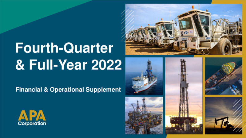 4Q 2022 Earnings Presentation – APA Corp. – slide 1