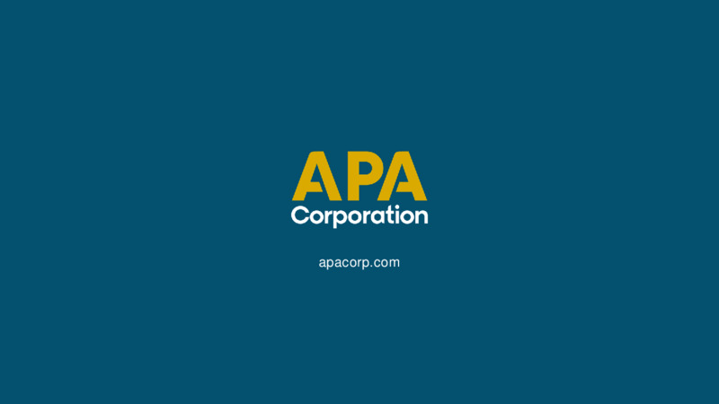 2Q 2024 Financial and Operational Supplement – APA Corp. – slide 31