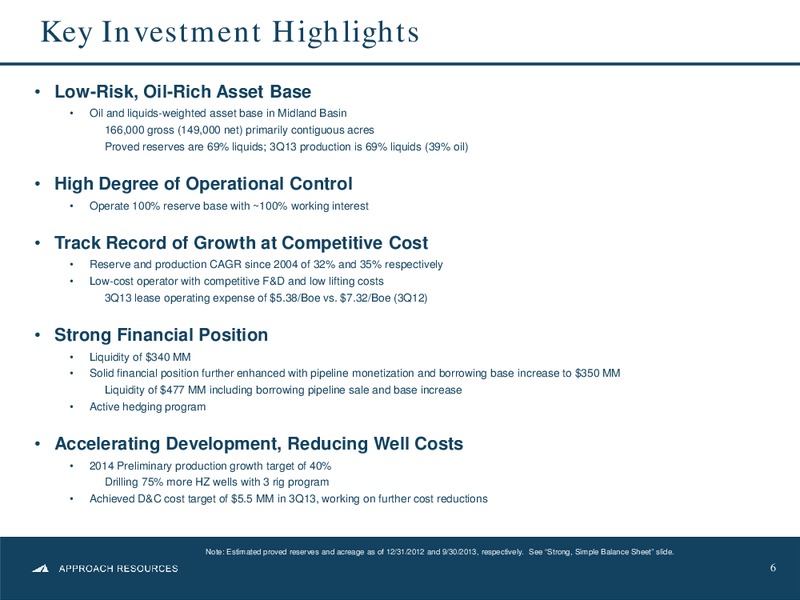 Goldman Sachs Global Energy Conference – Approach Resources, Inc. – slide 5