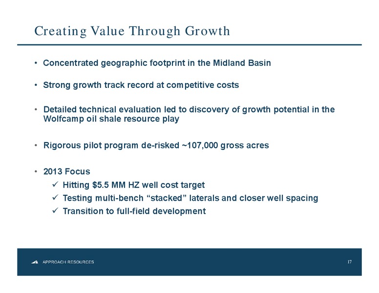 ENERCOMS THE OIL & GAS CONFERENCE – Approach Resources, Inc. – slide 16