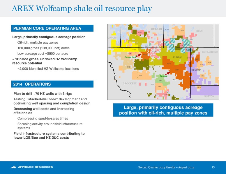 2Q 2014 Results – Approach Resources, Inc. – slide 12