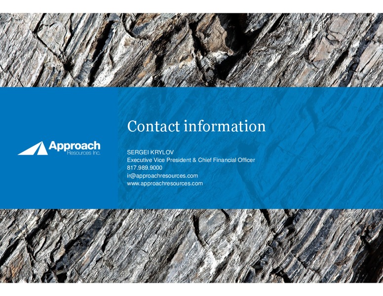EnerComs The Oil and Gas Conference – Approach Resources, Inc. – slide 26