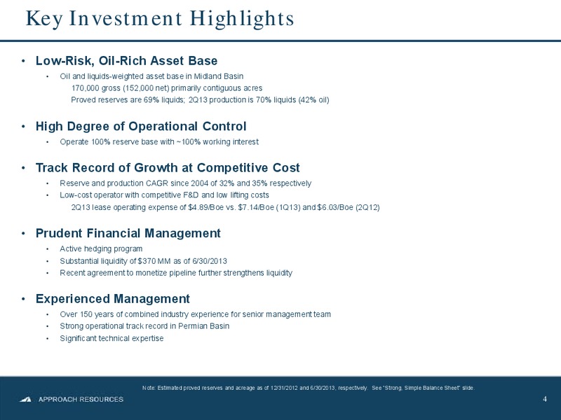 Johnson Rice Energy Conference – Approach Resources, Inc. – slide 3