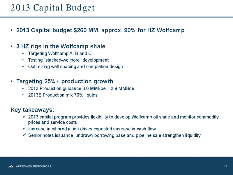 Johnson Rice Energy Conference – Approach Resources, Inc. – slide 21