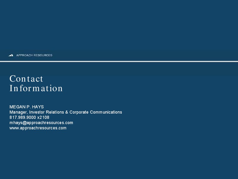 Johnson Rice Energy Conference – Approach Resources, Inc. – slide 27