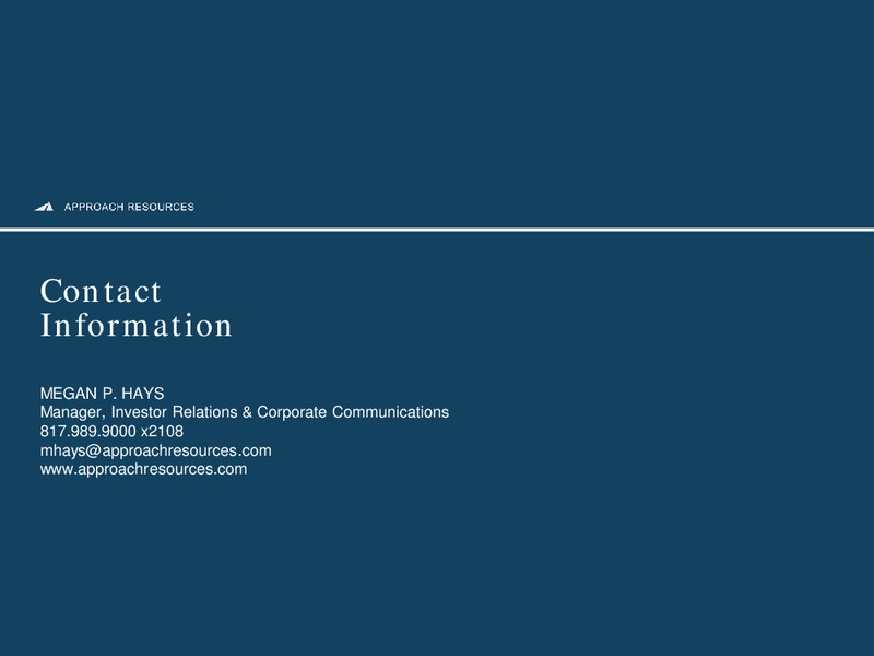 Q3 2013 RESULTS – Approach Resources, Inc. – slide 26