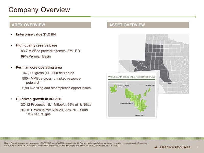 BAML 2012 GLOBAL ENERGY CONFERENCE – Approach Resources, Inc. – slide 2