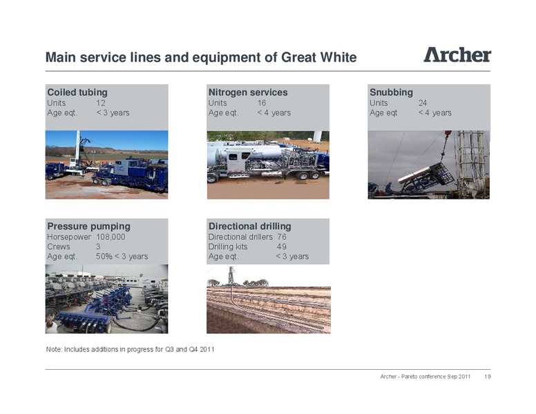 Pareto Conference – Archer Petroleum – slide 18