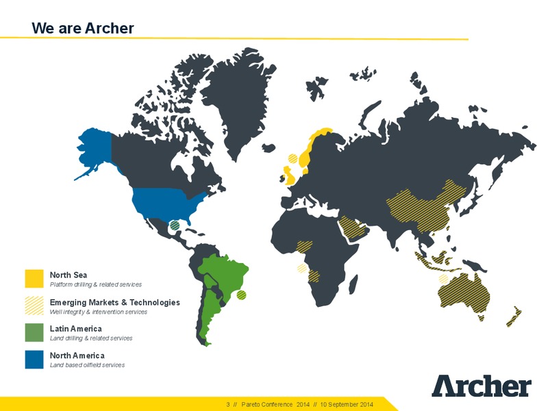 Pareto Conference – Archer Petroleum – slide 2