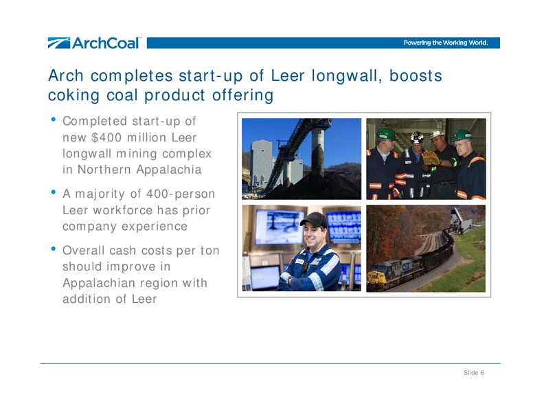 Annual Meeting of Shareholders – Arch Coal Inc. – slide 5