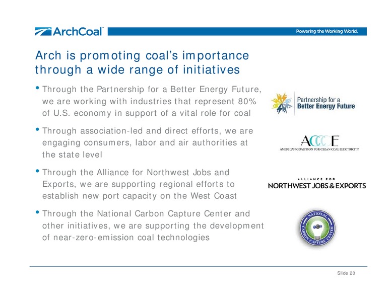 Annual Meeting of Shareholders – Arch Coal Inc. – slide 18