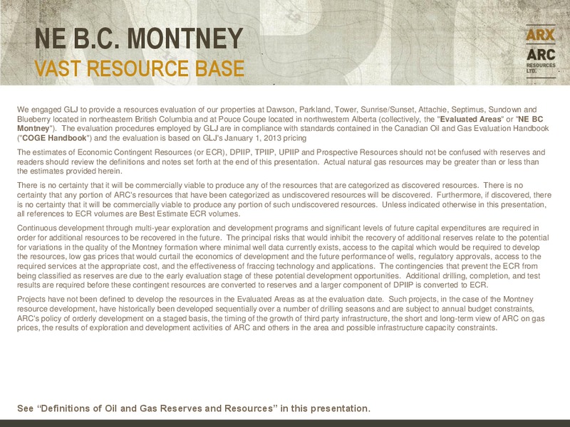 CREDIT SUISSE ENERGY SUMMIT – Arc Resources Ltd. – slide 12