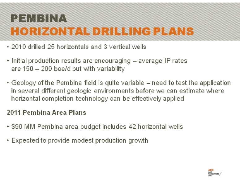 CREDIT SUISSE GROUP ENERGY SUMMIT – Arc Resources Ltd. – slide 37