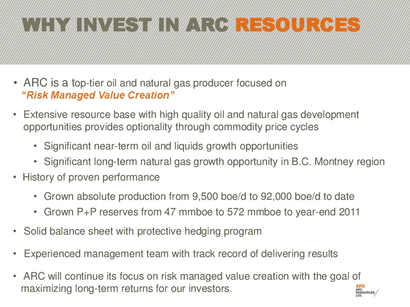 2012 EAST COAST ENERGY CONFERENCE – Arc Resources Ltd. – slide 47