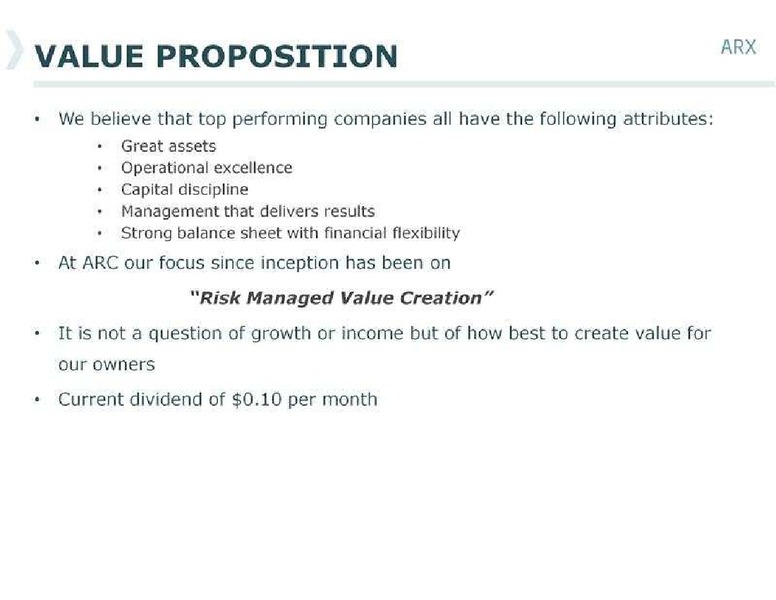 CANACCORD GENUITY GLOBAL RESOURCE CONFERENCE – Arc Resources Ltd. – slide 4