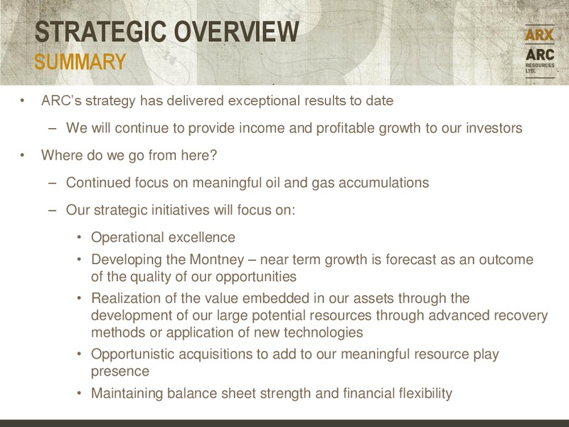 CANACCORD GENUITY GLOBAL RESOURCE CONFERENCE – Arc Resources Ltd. – slide 10