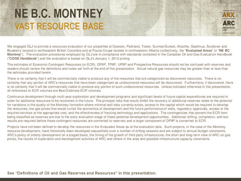 CANACCORD GENUITY GLOBAL RESOURCE CONFERENCE – Arc Resources Ltd. – slide 24