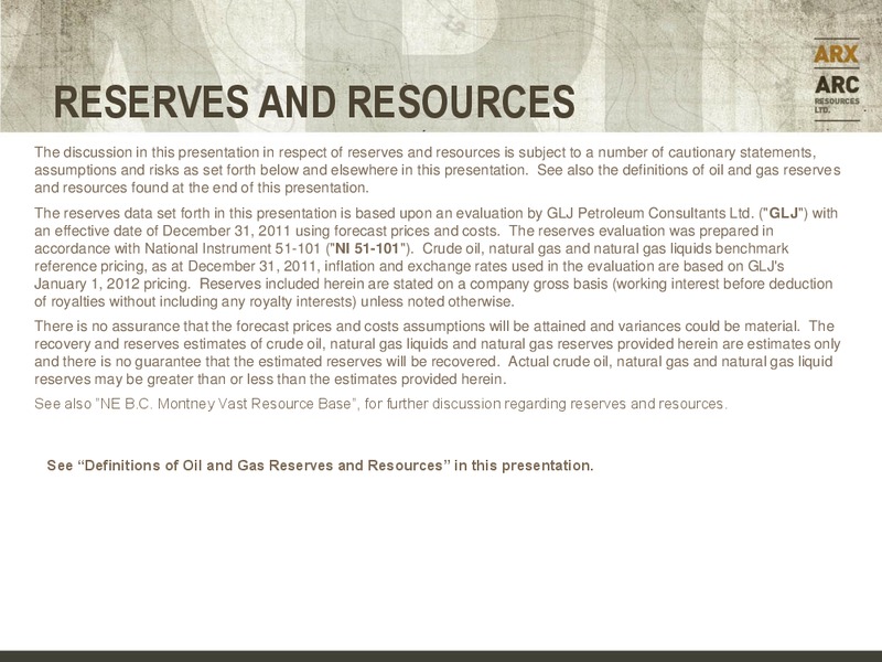 CANACCORD GENUITY GLOBAL RESOURCE CONFERENCE – Arc Resources Ltd. – slide 54