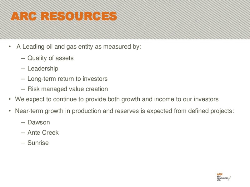 BAML  2011 GLOBAL ENERGY CONFERENCE – Arc Resources Ltd. – slide 34