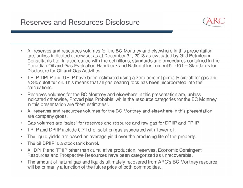 December 2014 Investor Presentation – Arc Resources Ltd. – slide 80