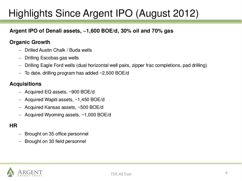 February 2014 Investor Presentation – Argent Energy Trust – slide 5
