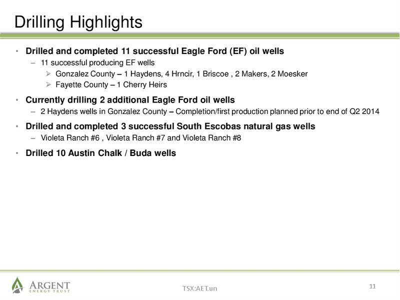June 2014 Investor Presentation – Argent Energy Trust – slide 10