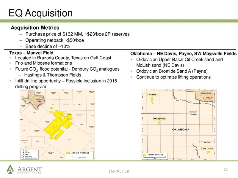 August 2014 Investor Presentation – Argent Energy Trust – slide 16