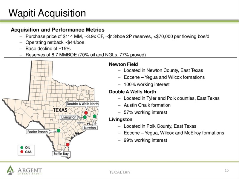 MARCH 2014 INVESTOR PRESENTATION – Argent Energy Trust – slide 15