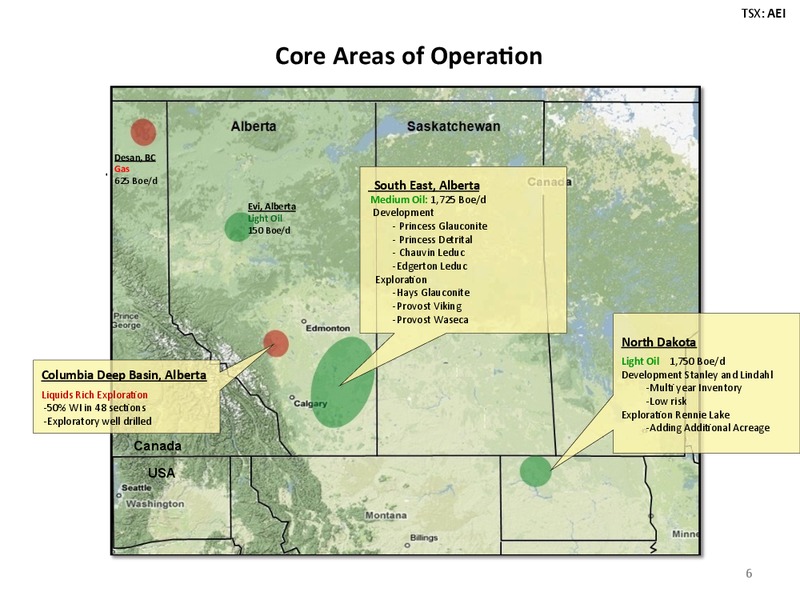 INVESTOR PRESENTATION – Arsenal Energy Inc. – slide 6
