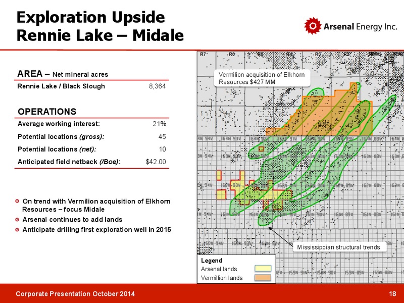 CORPORATE PRESENTATION – Arsenal Energy Inc. – slide 17