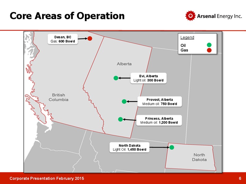 Corporate Presentation – Arsenal Energy Inc. – slide 5