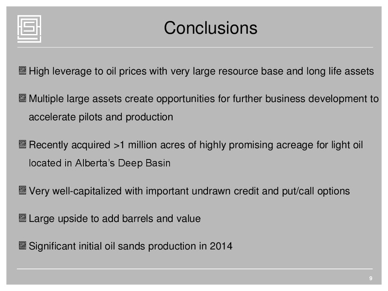 CAPP OIL & GAS INVESTMENT SYMPOSIUM – Athabasca Oil Corp – slide 8