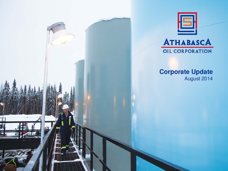 Q2 2014 Financial & Operating Results – Athabasca Oil Corp – slide 1