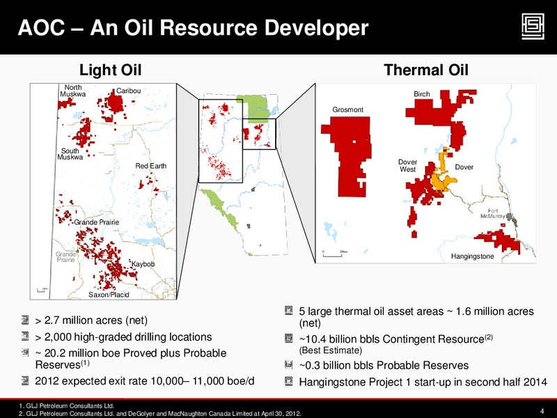 2012 CAPP INVESTMENT SYMPOSIUM – Athabasca Oil Corp – slide 3