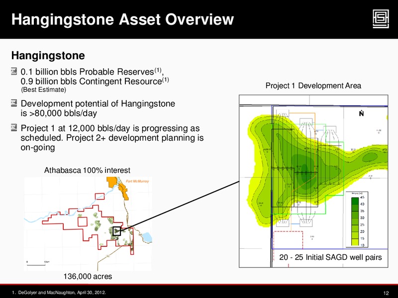2012 CAPP INVESTMENT SYMPOSIUM – Athabasca Oil Corp – slide 11