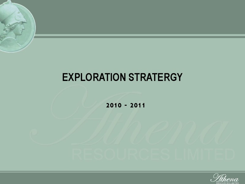 DRILLING PROGRAM – Athena Resources Inc – slide 29