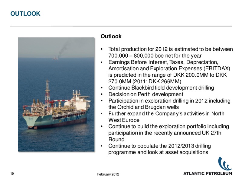 2011 RESULTS – Atlantic Petroleum – slide 18