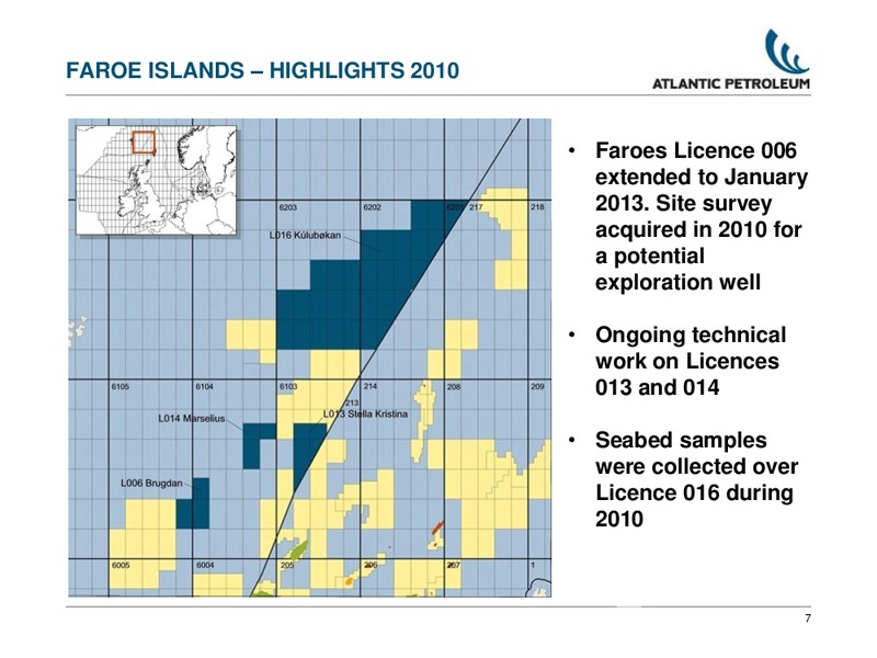 2010 ANNUAL RESULTS – Atlantic Petroleum – slide 6