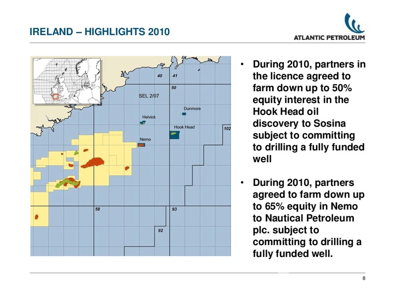 2010 ANNUAL RESULTS – Atlantic Petroleum – slide 7
