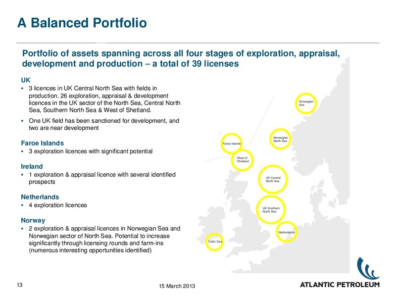 2012 RESULTS – Atlantic Petroleum – slide 12
