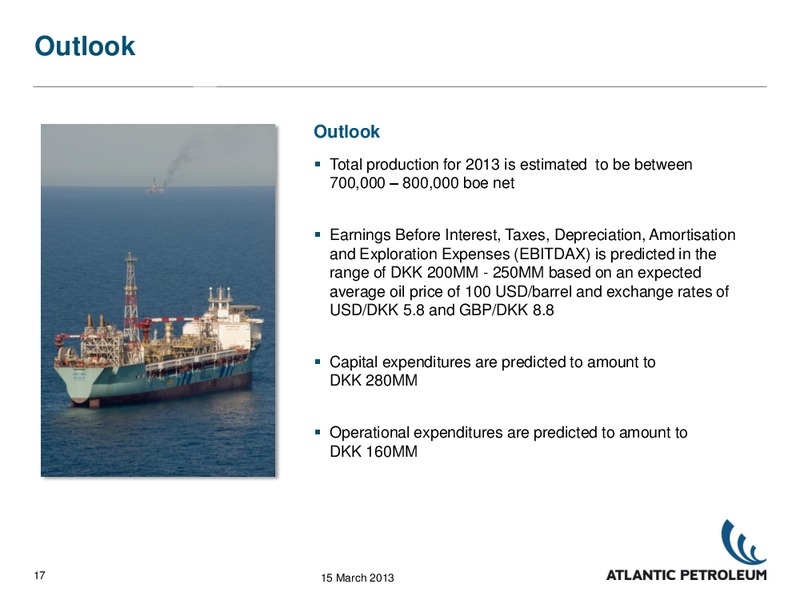 2012 RESULTS – Atlantic Petroleum – slide 16