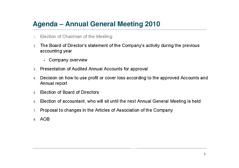 ANNUAL GENERAL MEETING – Atlantic Petroleum – slide 2