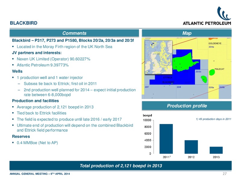 APRIL 2014 ANNUAL GENERAL MEETING – Atlantic Petroleum – slide 26
